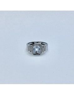 ANILLO ORO BLANCO CON...